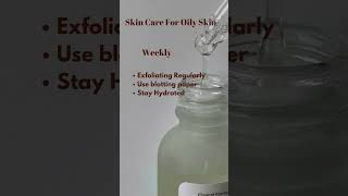 Skincare for oily skin youtubeshorts oilyskin [upl. by Lourdes]