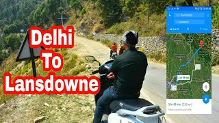 Delhi to Lansdowne on Scooter [upl. by Baiss]