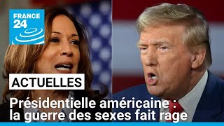 Présidentielle américaine  la guerre des sexes fait rage • FRANCE 24 [upl. by Magbie762]