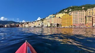 Santa Margherita Ligure  San Fruttuoso  Camogli in KAYAK  Riviera ligure di Levante [upl. by Mclaurin161]