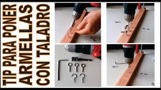 TIPS PARA PONER ARMELLAS CON TALADRO  TAMBIEN FUNCIONA EN CONCRET  AR BRICOLAJE arbricolaje [upl. by Towrey604]