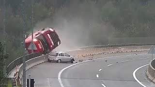 Terrible Truck Accidents Crashes Part 1  18 [upl. by Gibson]