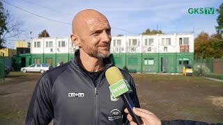 Artur Derbin po meczu Pelikan Łowicz – PGE GiEK GKS Bełchatów [upl. by Gerfen]