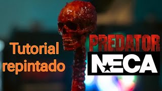 PREDATOR NECA CUSTOM COMO REPINTAR UN CRANEO REALISTA [upl. by Ahse]