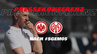 Pressekonferenz nach Eintracht Frankfurt  1 FSV Mainz 05 [upl. by Tnerual]