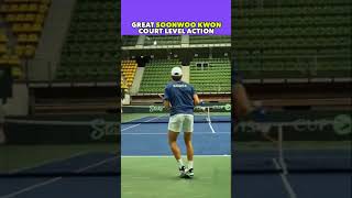 WATCH THIS GREAT FOREHAND AND BACKHAND RALLY FROM KWON tennis shorts [upl. by Trevar908]