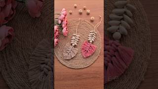 Macramé charms✨️🐚 diy macrame craftsbyamee craft art [upl. by Finny]