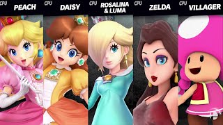 Peach vs Daisy vs Rosalina vs Pauline vs Toadette Chaos Kid Member Request By Daniel28taninkster [upl. by Magan]