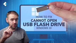 How to Fix Cannot Open USB Flash Drive on Windows 10 and Access File [upl. by Peltier]