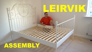 IKEA LEIRVIK bed instructions [upl. by Melessa355]