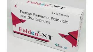 Folden XT Capsule Ferrous Fumarate Folic acid and Zinc Capsules [upl. by Venn]