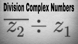 Simplest Division of Complex Numbers Mathematics [upl. by Adnilab]