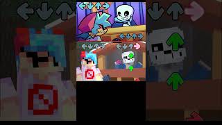 UNDERTALE X FNF But in Minecraft FANMADE [upl. by Evot881]