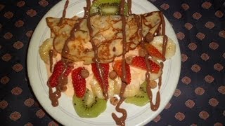 Como Hacer Crepes con Frutas y Helado  Yana [upl. by Gamaliel696]