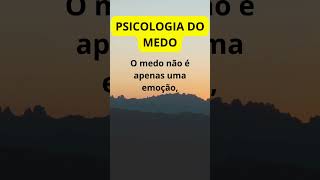 PSICOLOGIA DO MEDO ANSIEDADE [upl. by Niuq]