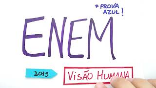 🔵 VISÃO HUMANA ACUIDADE VISUAL  ENEM 2019  Questão 132 de Física Prova Azul [upl. by Alleyne]