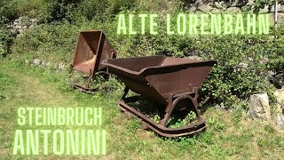 Auf den Spuren der Lorenbahn im alten Steinbruch Antonini [upl. by Nehgam]