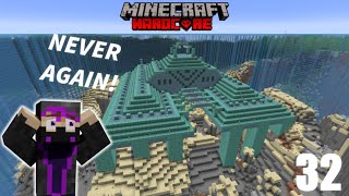 Ocean Monument Draining  Minecraft Lets Play Episode 32 Hardcore [upl. by Eneleahcim878]