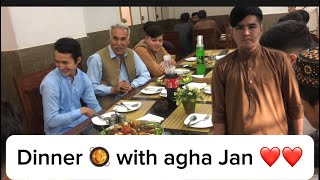 Eid dinner 🥘 with Agha Jan ❤️❤️ syed raza hazara agha Jan  saqib vlogs youtubevideos [upl. by Strepphon894]