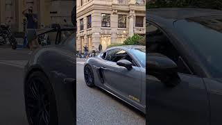 PORSCHE CAYMAN 718 GT4 RS WEISSACH PACKAGE porsche cayman 718cayman gt4rs miln top supercars [upl. by Anhavas523]