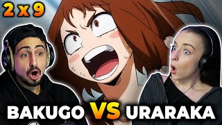 BAKUGO VS URARAKA MY HERO ACADEMIA 2x9 REACTION [upl. by Mauricio]