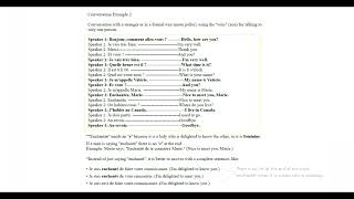 Learn French Conversation 2 Formal Conversation in French Conversation en français vouvoiement [upl. by Lovel]