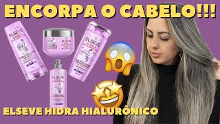 ELSEVE HIDRA HIALURÔNICO RESENHA Encorpa o cabelo [upl. by Sharman83]