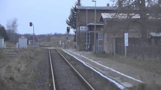 Führerstandsmitfahrt Strecke MalchowParchim 28032015 [upl. by Fanya]