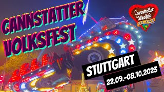 176 Cannstatter Volksfest  Wasen  2023  Rundgang  Stuttgart [upl. by Notlrahc]