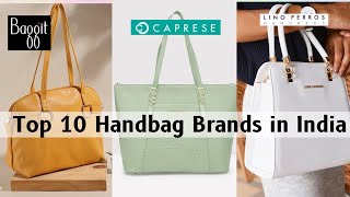 Top 10 Handbag Brands in India [upl. by Kirkpatrick]