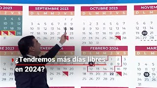 ¡NUEVO CALENDARIO ESCOLAR  ¿Cuántas vacaciones tendremos para el ciclo escolar 2023 2024 [upl. by Euqinobe]