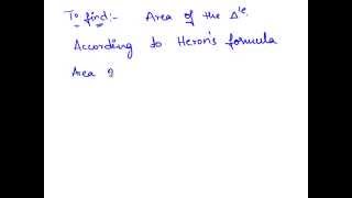 NCERT Solutions for Class 9 Maths Chapter 12 Herons Formula Ex 121 Q 5 [upl. by Melena]