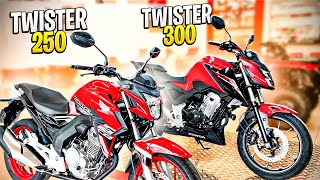 TWISTER 300 ou TWISTER 250  COMPARATIVO COMPLETO [upl. by Suoirrad203]