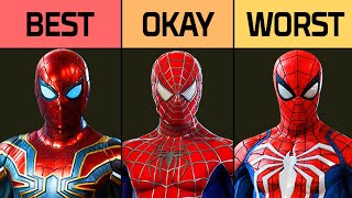 Ranking ALL 47 SpiderMan Suits In SpiderMan PS5 From WORST To BEST Tier List [upl. by Alvera770]