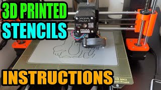 3D Printed Stencils  Instructions [upl. by Tracy149]