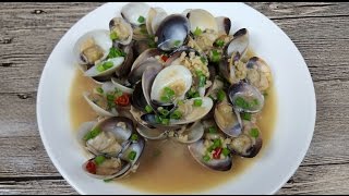 Stir Fried Garlic Clams Lala炒蒜蛤蜊 [upl. by Anidualc456]