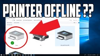 How to Get Your Printer Online in Windows 10 [upl. by Bernice248]