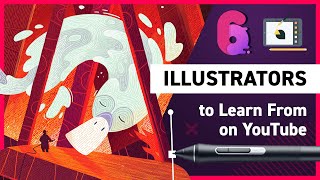 6 Amazing Illustrators to Watch on YouTube [upl. by Clippard]