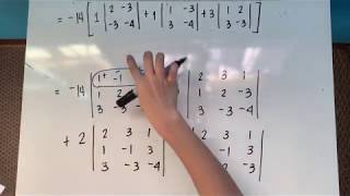 Laplace Cofactor Expansion  Solving a 4x4 Determinant Taglish [upl. by Dom]