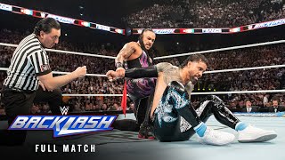 FULL MATCH Damian Priest vs Jey Uso – World Heavyweight Title Match WWE Backlash France [upl. by Ayat]