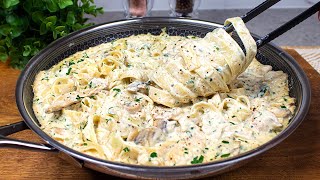 Ich habe noch keine so leckere Pasta gegessen Berühmtes AlfredoFettuccineRezept mit Hühnerbrust [upl. by Ellebana]