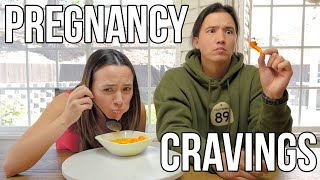 Trying Weird Food Pregnancy Cravings [upl. by Sidhu]