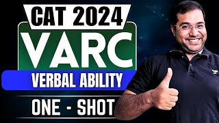 Master Verbal Ability in One  Shot  All Techniques for CAT 2024 [upl. by Rochus670]