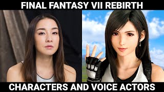 Final Fantasy 7 Rebirth  Characters and Voice Actors English and Japanese [upl. by Oikim]