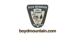 Boyd Mountain Log Cabins amp Christmas Tree Farm [upl. by Konstanze]