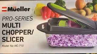 Mueller Pro Series Multi Chopper Slicer Review [upl. by Yrtnahc]