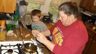 Cooking with Grandma K and Grandpa Randy  Krumkake [upl. by Tlaw944]