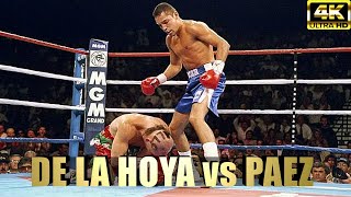 Oscar De La Hoya vs Jorge Paez  KNOCKOUT Highlights Boxing Fight  4K Ultra HD [upl. by Riva]