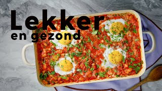 Vegetarische ovenschotel met ei bonen en verse kruiden – recept – Allerhande [upl. by Krucik]