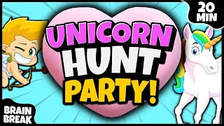 💗 Unicorn Hunt Party 💗 Brain Break 💗 Bear Hunt 💗 Cupid Hunt 💗 Freeze Dance [upl. by Wengert]